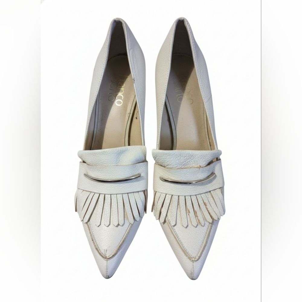 Franco Sarto Chic White Women's Heels